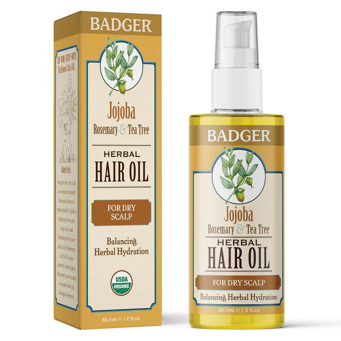 Badger - Hair Oil - Jojoba, 59 mL