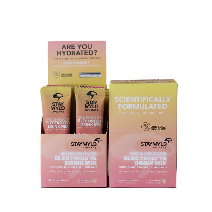 Stay Wyld Organics - Electrolyte Drink - Peach, 5.7 g