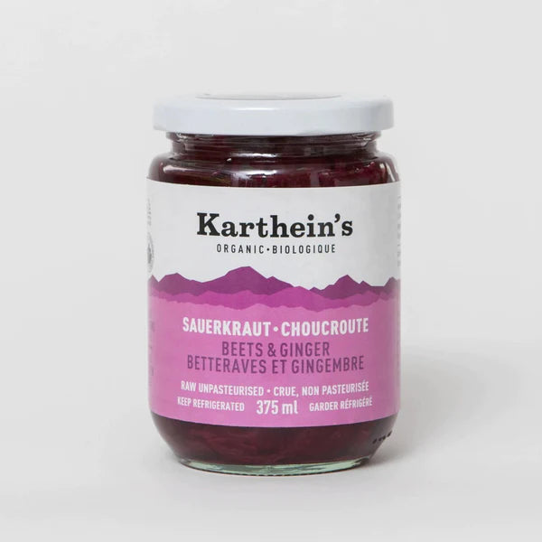 Karthein's Organic - Organic Beets & Ginger Sauerkraut, 375 mL