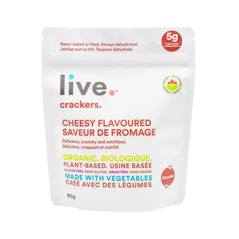 Live Organic Food Products Ltd - Cheesy Flavoured Cracker, 66 g