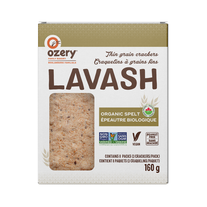 Ozery - Spelt Lavash Crackers, 208 g