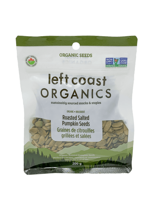 Left Coast Organics - Pumpkin Seeds - Roasted Salted, 200 g