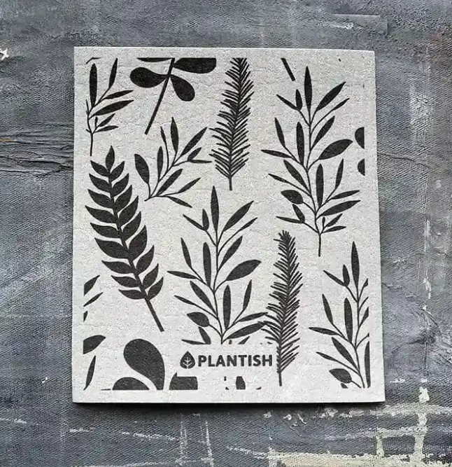 Plantish - Swedish Dish Cloth - Leaves, Each