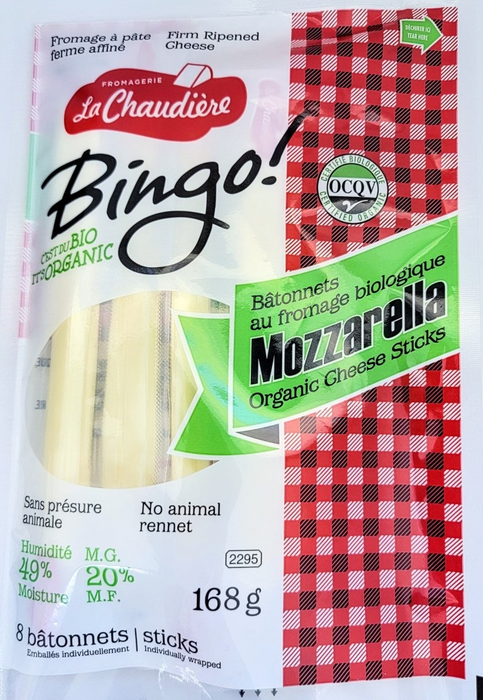 Bingo - Cheese Sticks - Mozzarella, 168 g