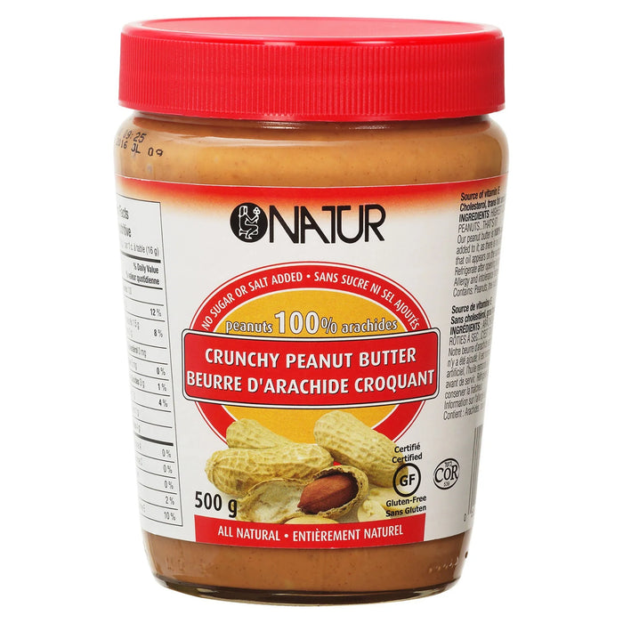 Natur - Crunchy Peanut Butter, 500 g