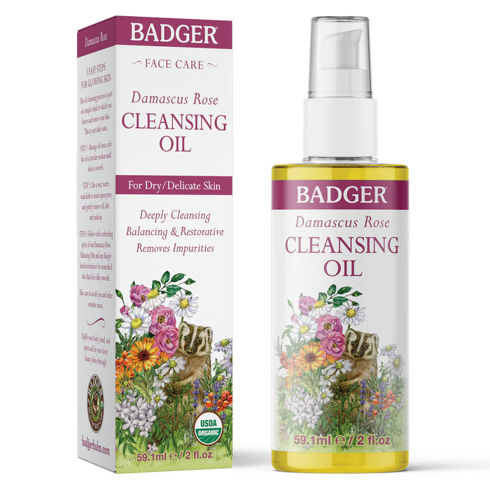 Badger - Rose Cleansing Oil, 59 mL