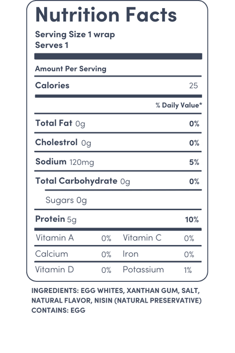 Egglife - Original Egg White Wraps, 168 g