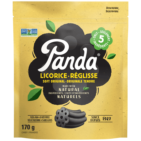 Panda - Soft Black Licorice Bag, 170 g