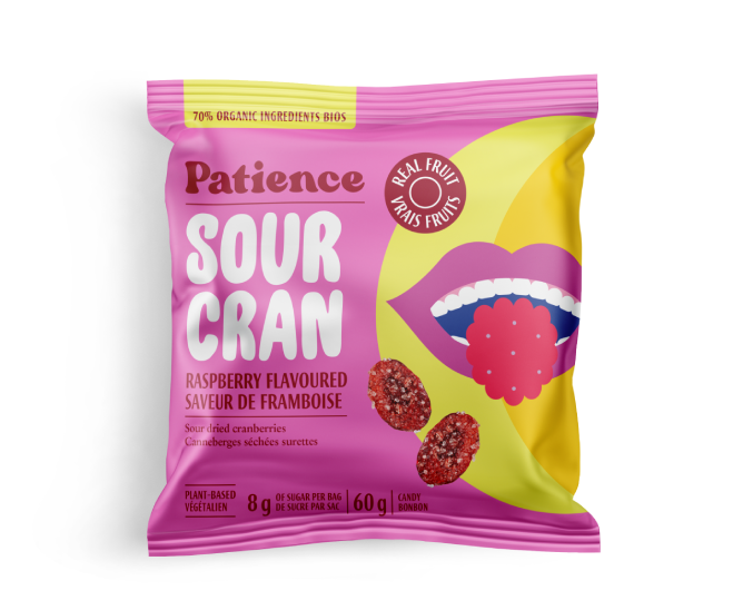 Patience Fruit & Co - Sour Cran - Raspberry, 60 g
