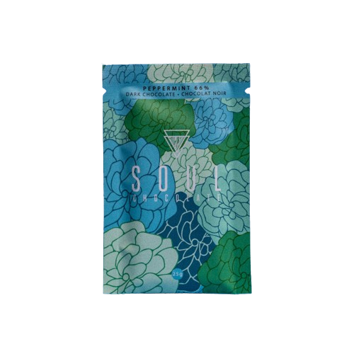 Soul Chocolate - Holiday Peppermint 70% Dark Chocolate, 25 g