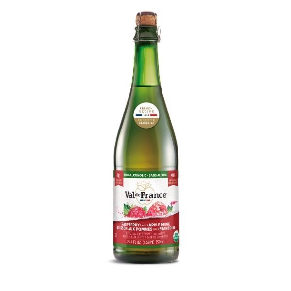 Val De France - Sparkling Apple Raspberry Juice, 750 mL