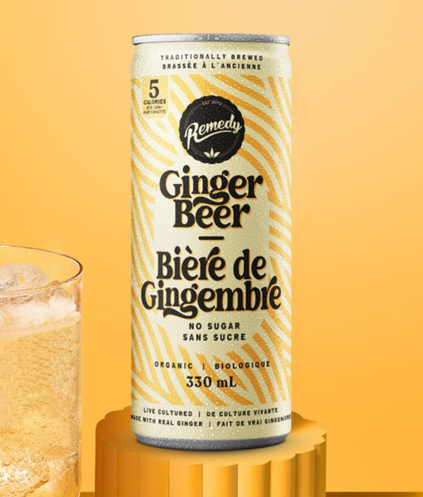 Remedy Drinks - Ginger Beer Kombucha, 4x330 mL