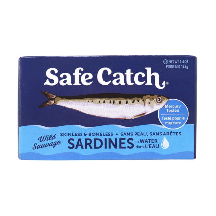 Safe Catch - Skinless & Boneless Wild Sardines in Water, 125 g