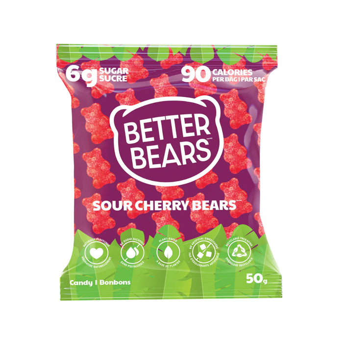 Better Bears - Sour Cherry Bears Vegan Candy, 50 g