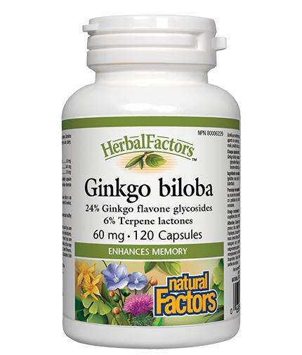 Herbal Factors - Ginkgo Biloba 60mg, 120 capsules