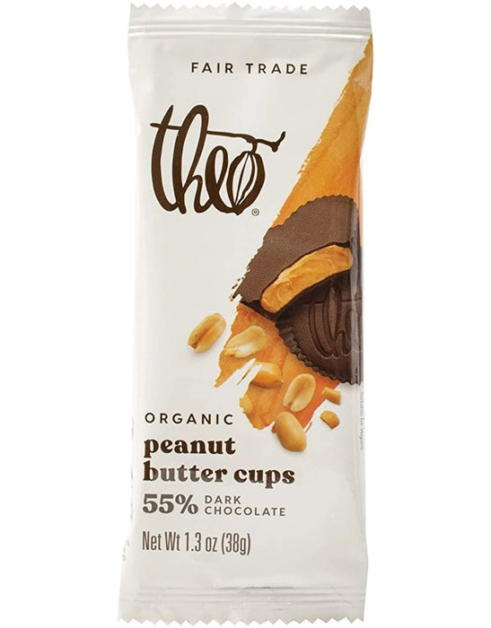 Theo - Peanut Butter Cups - Dark, 38 g