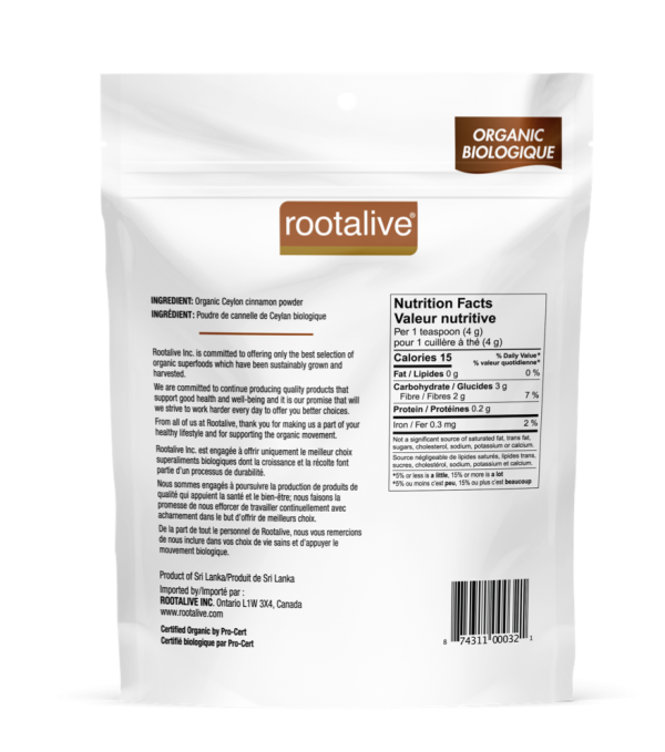 Rootalive Organic Cinnamon Powder 100 g