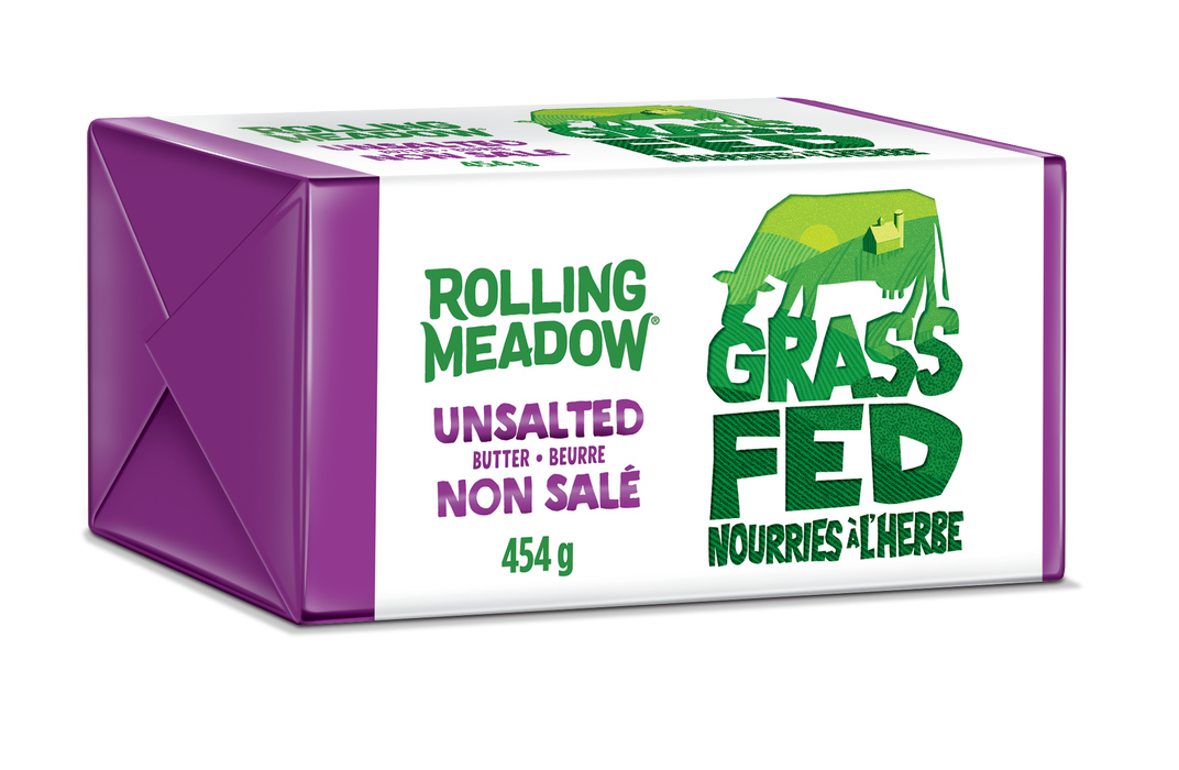 Rolling Meadow - Grass Fed Unsalted Butter, 454 g