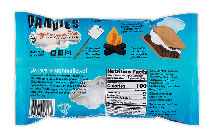 Dandies - Vegan Marshmallows - Vanilla Flavoured, 283 g