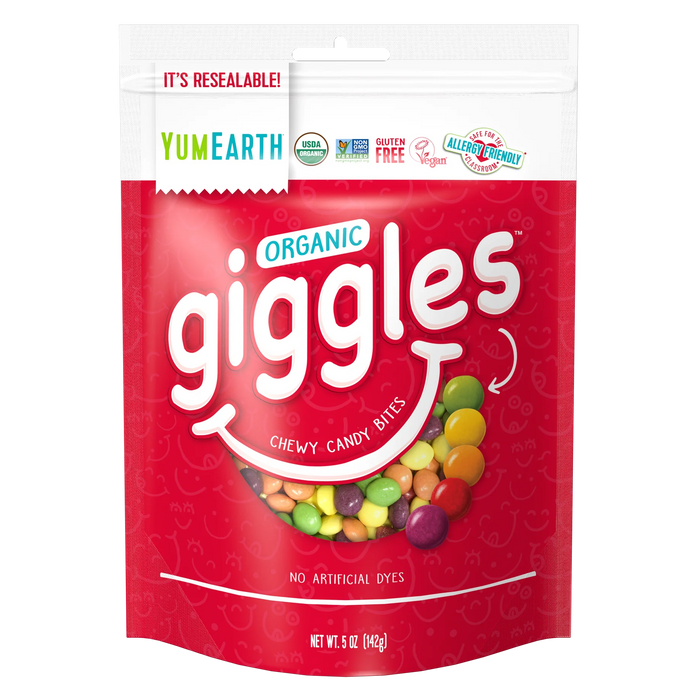 Yum Earth - Organic Giggles Chewy Candy Bites, 142 g
