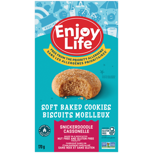 Enjoy Life - Soft Baked Cookies, Snickerdoodle, 170 g