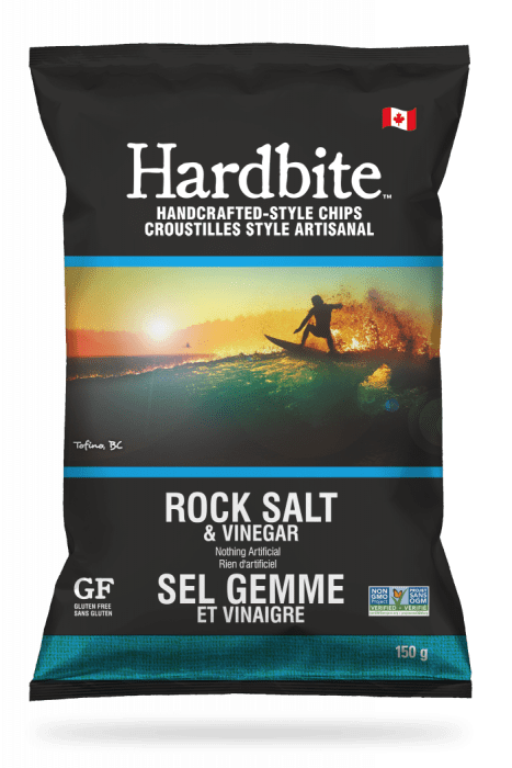 Hardbite - Rock Salt & Vinegar Chips, 150g