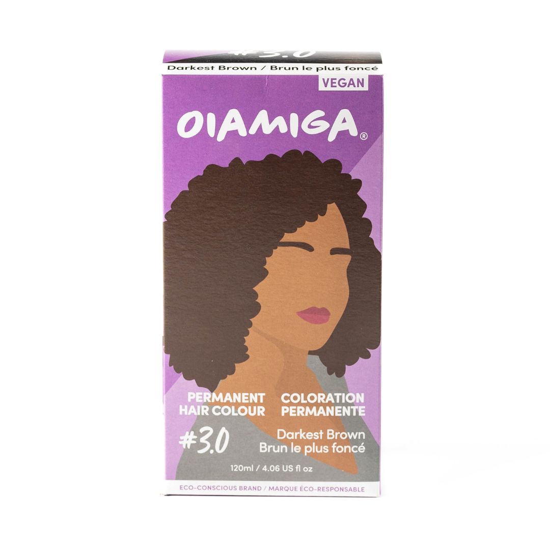 Oiamiga - Hair Colour, Darkest Brown, 120ml — Goodness Me!