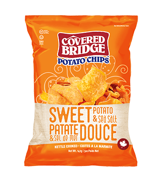 Covered Bridge - Sweet Potato Kettle Chips, 142g