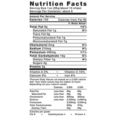 Kettle Foods - Potato Chips, Sea Salt and Vinegar, 220g