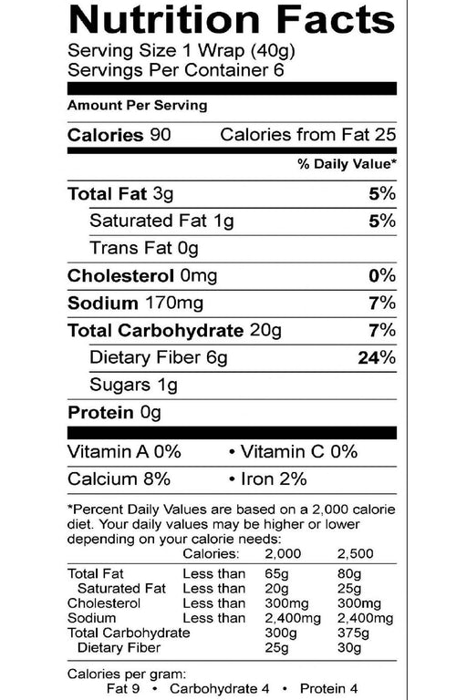 La Tortilla Factory - Gluten Free Cassava Wraps, 240g