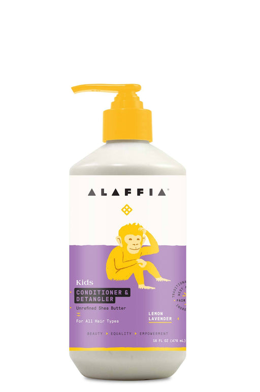 Alaffia - Baby & Kid's Conditioner & Detangler, Shea Calming Lemon Lavender, 475ml