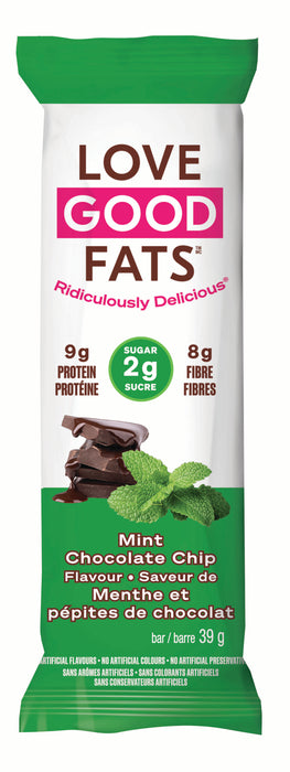 Love Good Fats - Mint Chocolate Chip Snack Bar, 39g