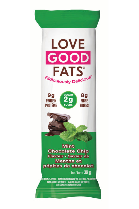 Love Good Fats - Mint Chocolate Chip Snack Bar, 39g