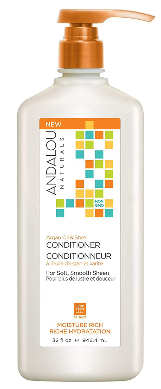 Andalou Naturals - Moisture Rich Conditioner, Argan Oil & Shea, 946ml
