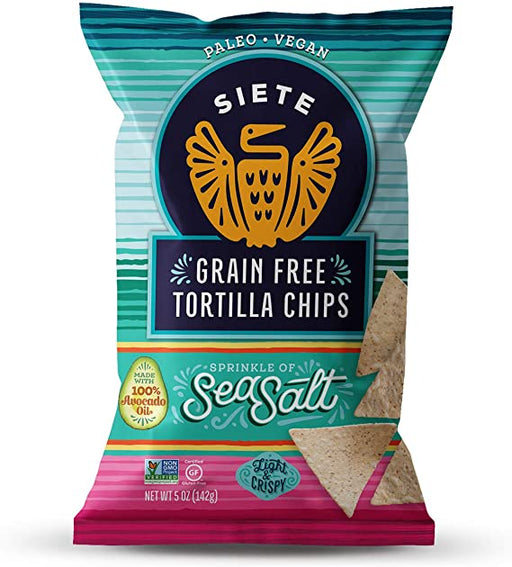 Siete - Grain Free Tortilla Chips, Sea Salt, 142g