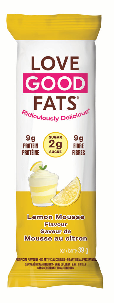 Love Good Fats - Lemon Mousse Bar, 39 g