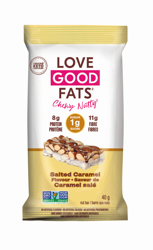Love Good Fats - Chewy Nutty Bar, Salted Caramel, 40g