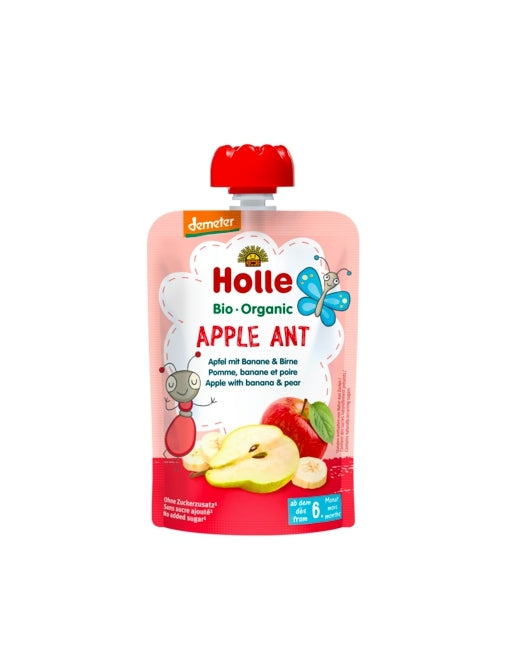 Holle - Organic Baby Food Pouch, Apple Ant, 100g