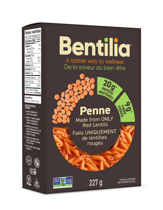 Bentilia - Red Lentil Pasta Penne, 8oz