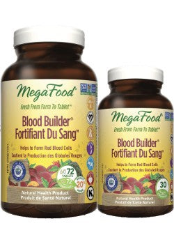 Mega Food - Blood Builder, Bonus Bottle, 72 +30 Tablets