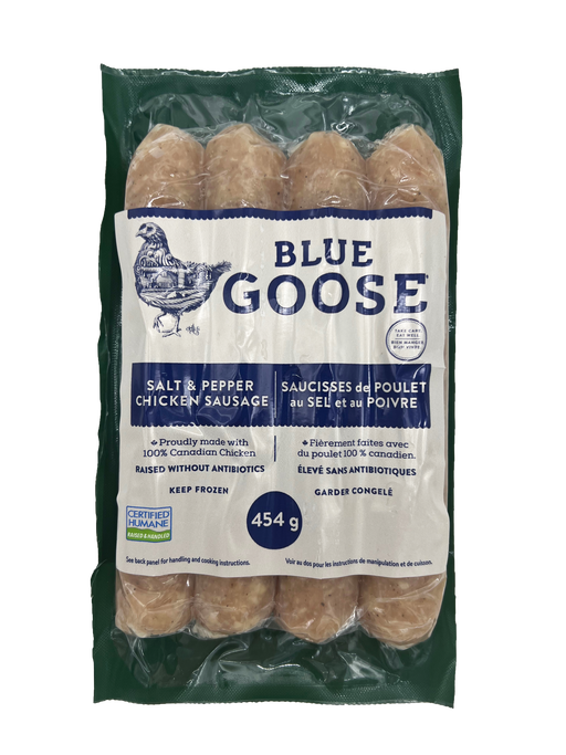 Blue Goose - Salt & Pepper Chicken Sausages (4-pack), 454g