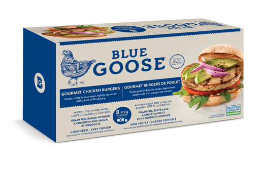 Blue Goose - Gourmet Chicken Burgers (8), 908g