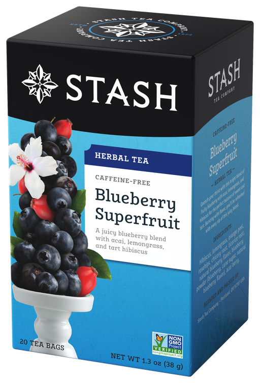 Stash - Blueberry Superfruit Herbal Tea - 20 bags