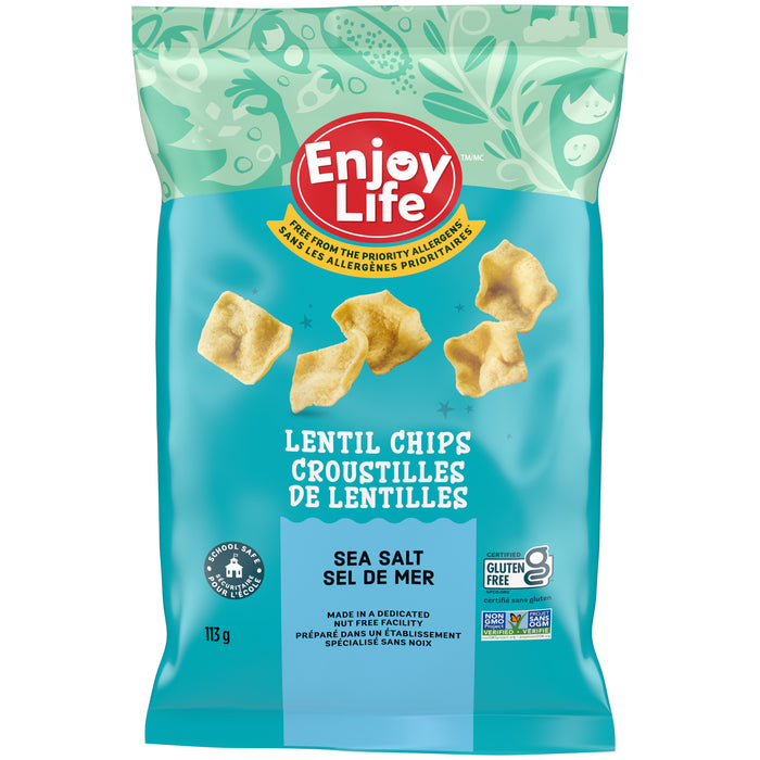 Enjoy Life - Lentil Chips, Sea Salt, 113g