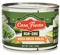 Casa Fiesta - Diced Green Chilies - Mild - 113 GR