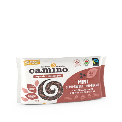 Camino - Chocolate Chips, Mini, 55% Semi-Sweet, 225g