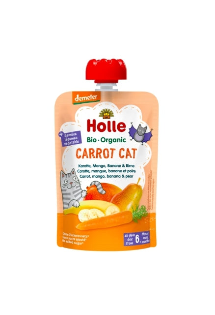 Holle - Organic Baby Food Pouch, Carrot Cat, 100g