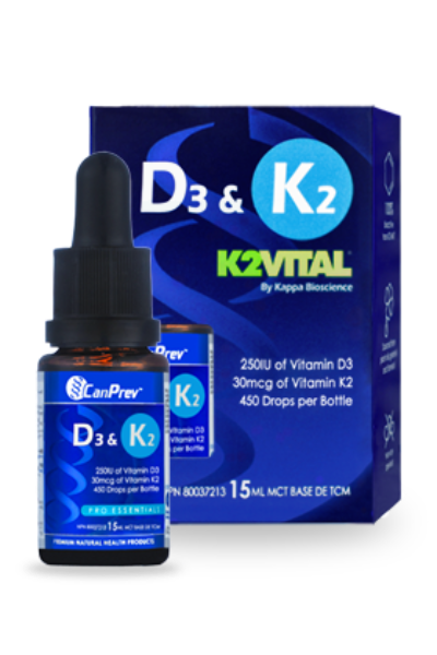 CanPrev - D3 & K2 Drops, 15ml