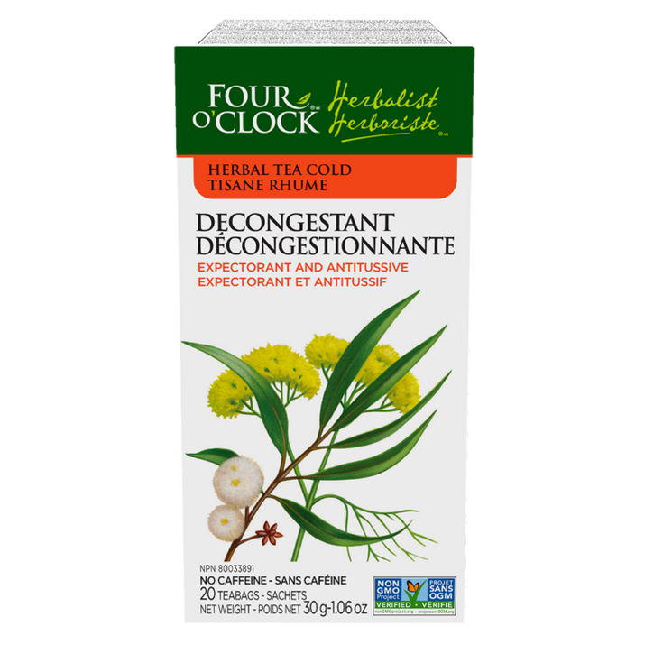 Four O'Clock Herbal Tea, Decongestant, 20 Count — Goodness Me!