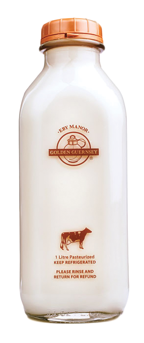 Eby Manor Golden Guernsey - 2% Homogenized Guernsey Milk, 1L